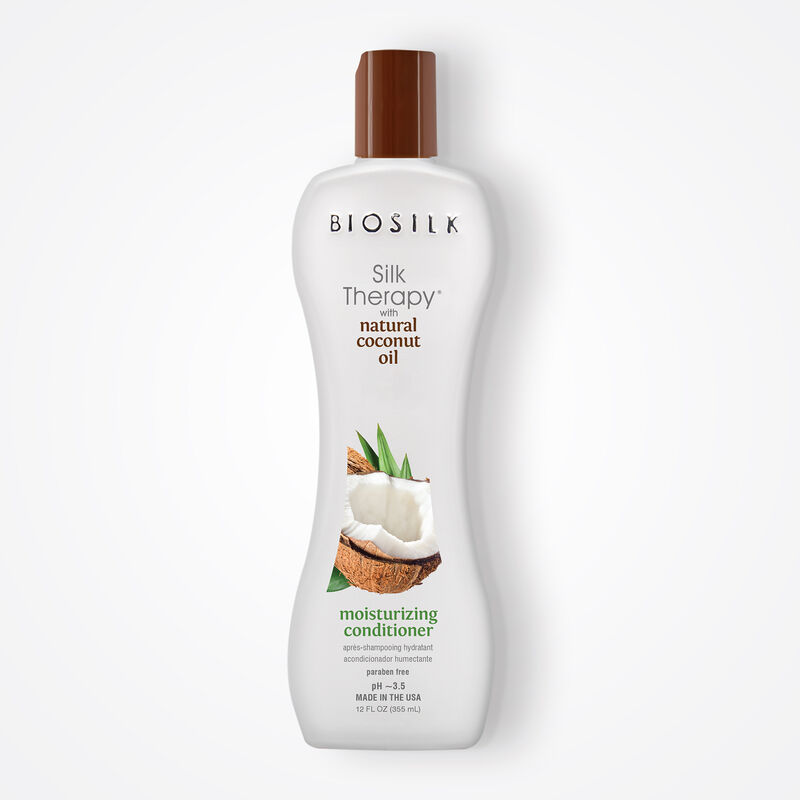 Silk Therapy With Natural Coconut Oil Moisturizing Conditioner, , large image number null